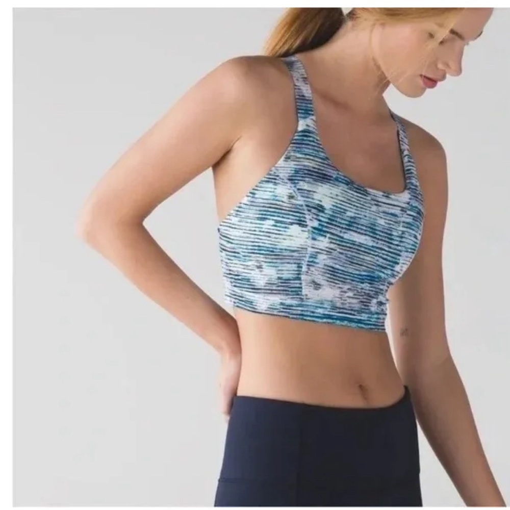 Lululemon Blurry Belle Sea Mist Bra
